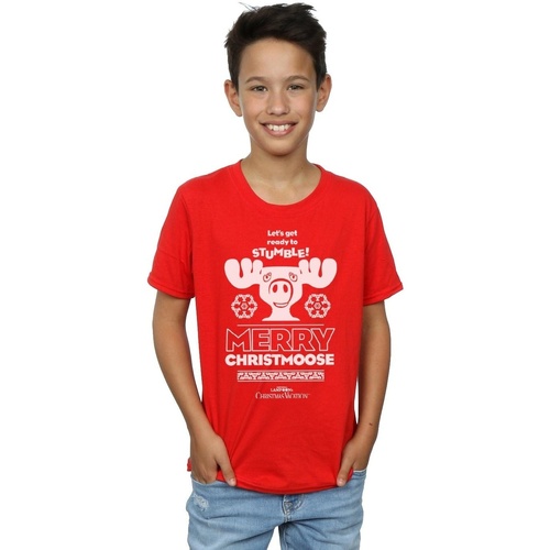 textil Niño Camisetas manga corta National Lampoon´s Christmas Va Merry Christmoose Rojo