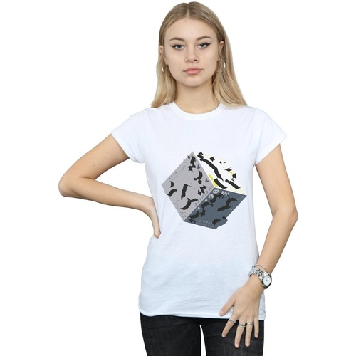 textil Mujer Camisetas manga larga Disney Mickey Mouse Cube Blanco