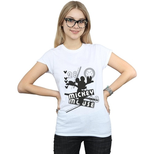 textil Mujer Camisetas manga larga Disney Mickey Mouse Always And Forever Blanco