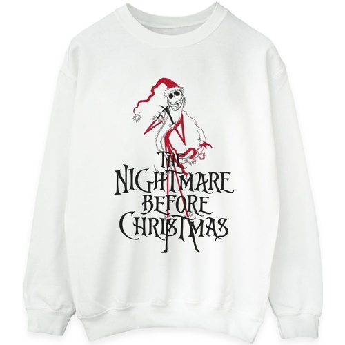 textil Mujer Sudaderas Disney The Nightmare Before Christmas Santa Blanco
