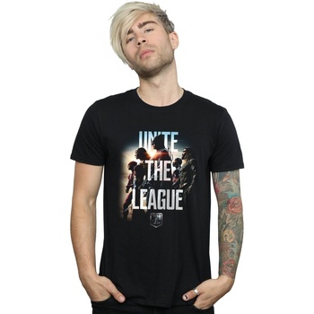 textil Hombre Camisetas manga larga Dc Comics Justice League Movie Unite The League Negro