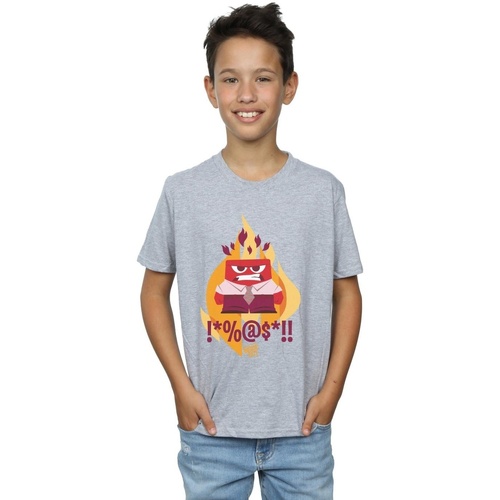 textil Niño Tops y Camisetas Disney Inside Out Fired Up Gris