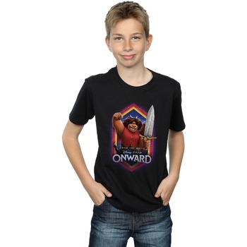textil Niño Camisetas manga corta Disney Onward Corey Manticore Crest Negro