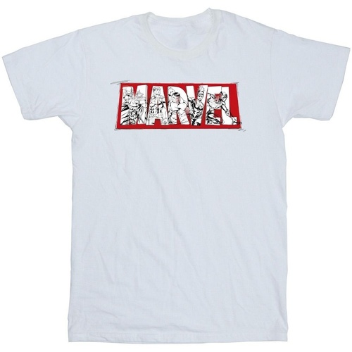 textil Niña Camisetas manga larga Marvel Avengers Infill Blanco