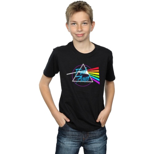 textil Niño Camisetas manga corta Pink Floyd Neon Darkside Negro