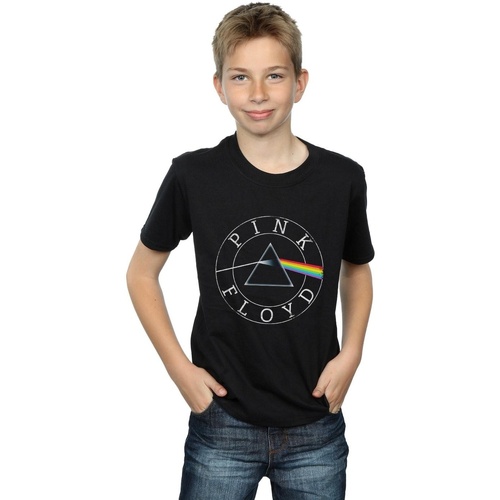textil Niño Camisetas manga corta Pink Floyd Prism Circle Logo Negro