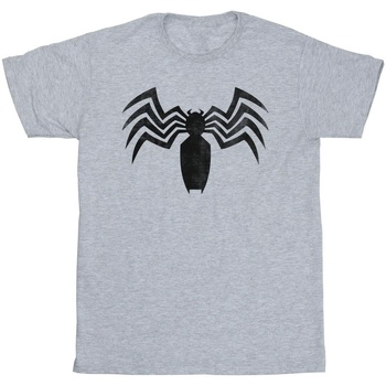 textil Niña Camisetas manga larga Marvel Venom Spider Logo Emblem Gris