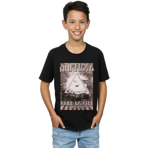 textil Niño Camisetas manga corta Pink Floyd Knebworth Poster Negro