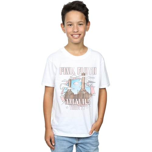textil Niño Camisetas manga corta Pink Floyd Animal Factory Blanco