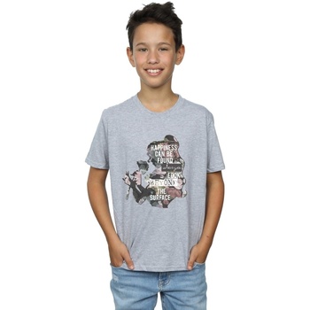 textil Niño Tops y Camisetas Disney Belle Happiness Gris