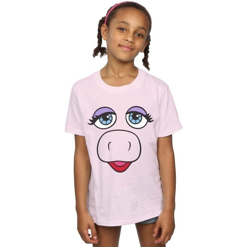 textil Niña Camisetas manga larga Disney The Muppets Miss Piggy Face Rojo