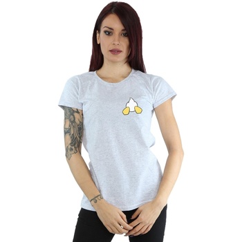 textil Mujer Camisetas manga larga Disney Donald Duck Backside Breast Print Gris