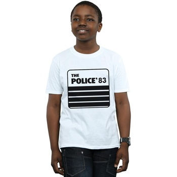textil Niño Camisetas manga corta The Police 83 Tour Blanco