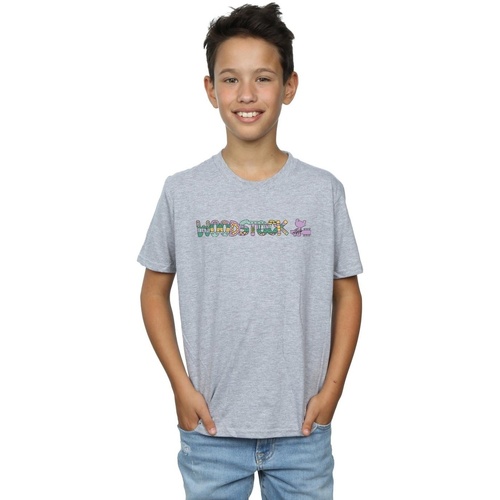 textil Niño Tops y Camisetas Woodstock Aztec Logo Gris