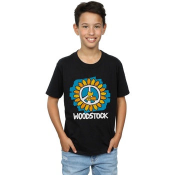 textil Niño Camisetas manga corta Woodstock  Negro