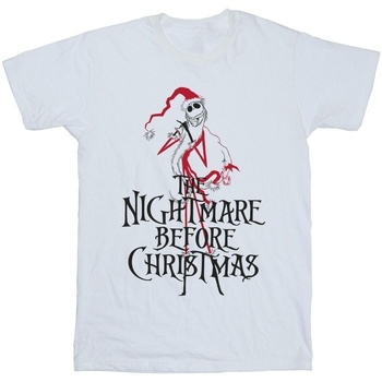 textil Niña Camisetas manga larga Disney The Nightmare Before Christmas Santa Blanco