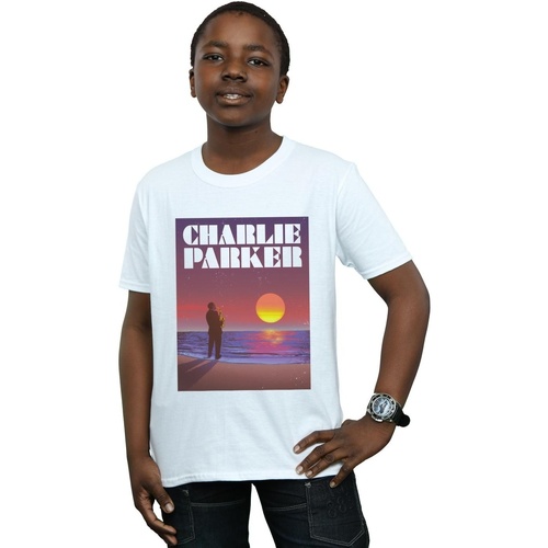 textil Niño Camisetas manga corta Charlie Parker Into The Sunset Blanco