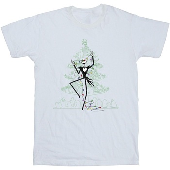 textil Niña Camisetas manga larga Disney The Nightmare Before Christmas Tree Green Blanco