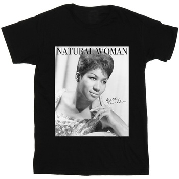 textil Niño Tops y Camisetas Aretha Franklin Natural Woman Negro