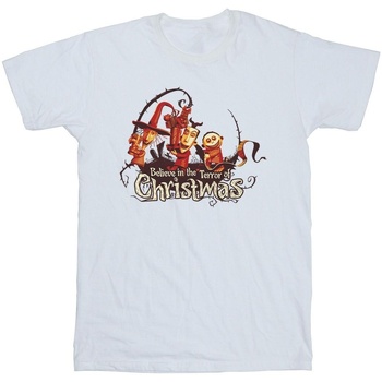 textil Niña Camisetas manga larga Disney The Nightmare Before Christmas Christmas Terror Blanco