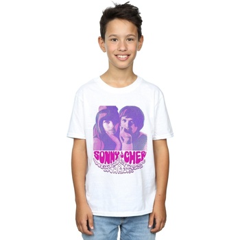 textil Niño Camisetas manga corta Sonny & Cher Westbury Music Fair Blanco