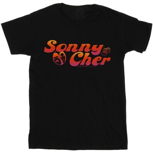textil Niño Camisetas manga corta Sonny & Cher Gradient Logo Negro