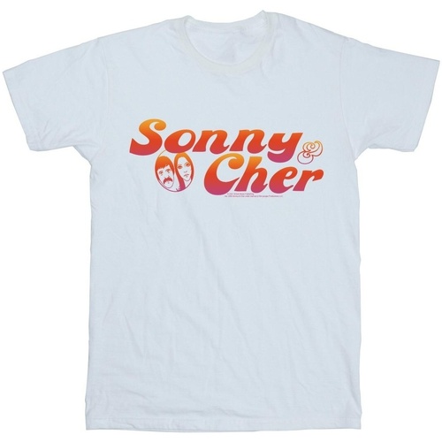 textil Niño Tops y Camisetas Sonny & Cher Gradient Logo Blanco