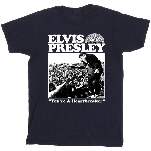 textil Niño Camisetas manga corta Elvis A Heartbreaker Azul
