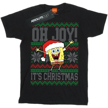 textil Niña Camisetas manga larga Spongebob Squarepants Oh Joy! Christmas Fair Isle Negro