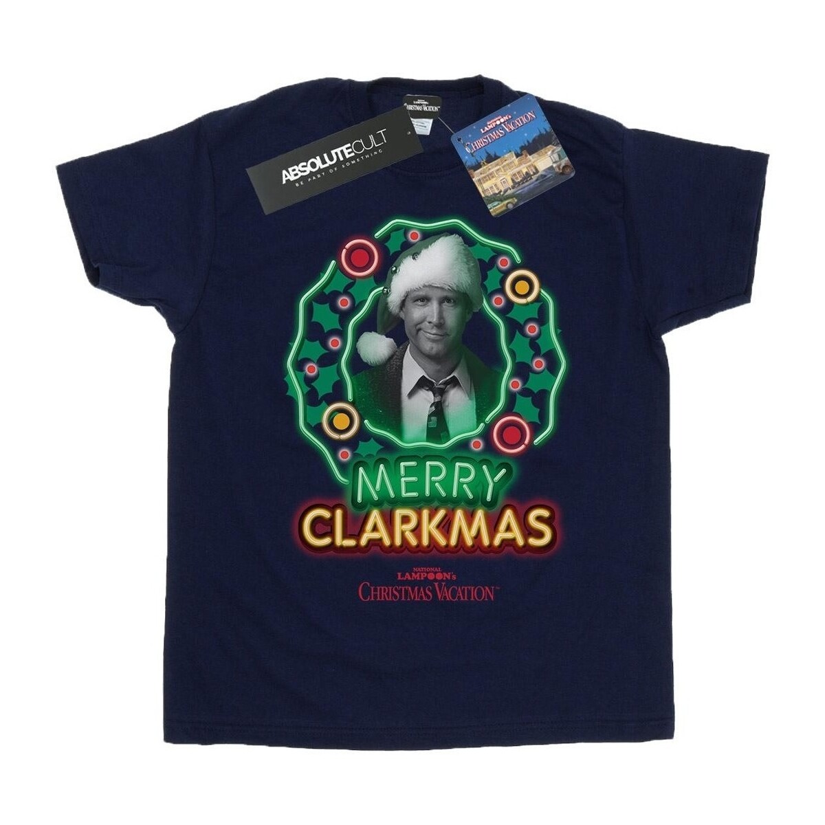 textil Niña Camisetas manga larga National Lampoon´s Christmas Va Greyscale Clarkmas Azul