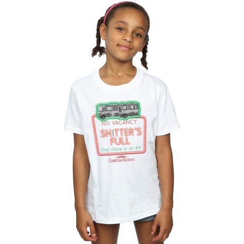 textil Niña Camisetas manga larga National Lampoon´s Christmas Va Greyscale No Vacancy Blanco