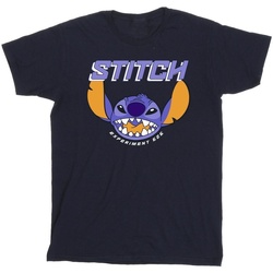 textil Hombre Camisetas manga larga Disney Lilo And Stitch Purple Azul