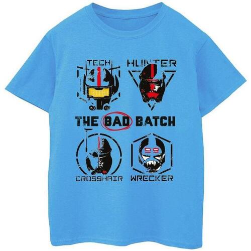 textil Niño Camisetas manga corta Star Wars: Bad Batch Clone Force 99 Azul