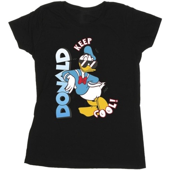 textil Mujer Camisetas manga larga Disney Donald Duck Cool Negro