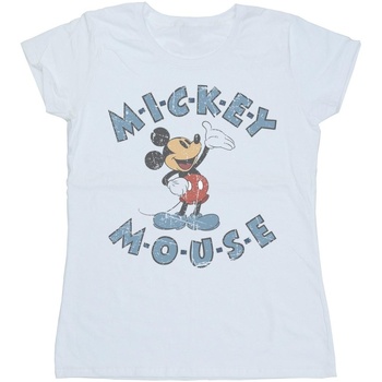 textil Mujer Camisetas manga larga Disney Mickey Mouse Dash Blanco
