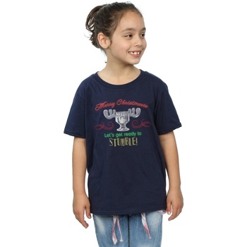 textil Niña Camisetas manga larga National Lampoon´s Christmas Va Moose Head Azul