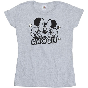textil Mujer Camisetas manga larga Disney Minnie Mouse Mood Gris