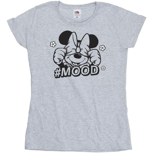 textil Mujer Camisetas manga larga Disney Minnie Mouse Mood Gris