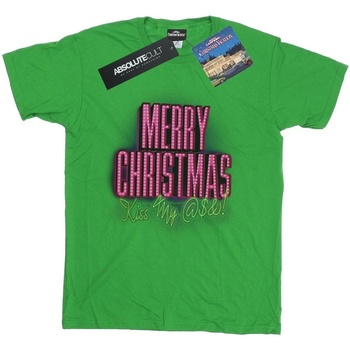 textil Niña Camisetas manga larga National Lampoon´s Christmas Va Kiss My Ass Verde