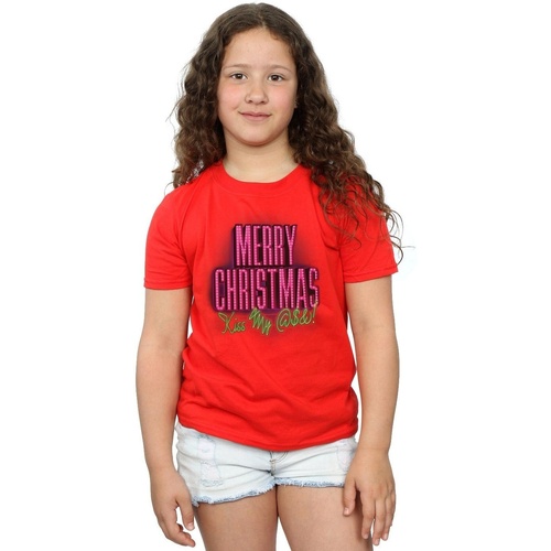 textil Niña Camisetas manga larga National Lampoon´s Christmas Va Kiss My Ass Rojo