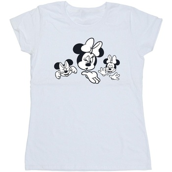 textil Mujer Camisetas manga larga Disney Minnie Mouse Three Faces Blanco