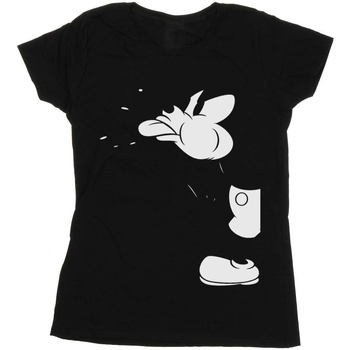 textil Mujer Camisetas manga larga Disney Mickey Mouse Cut Negro