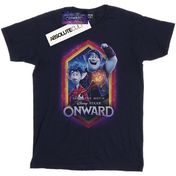 textil Niña Camisetas manga larga Disney Onward Brothers Crest Azul