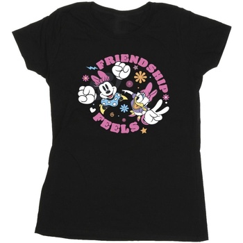 textil Mujer Camisetas manga larga Disney Minnie Mouse Daisy Friendship Negro