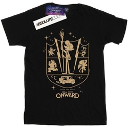 textil Niña Camisetas manga larga Disney Onward Quest Crest Negro