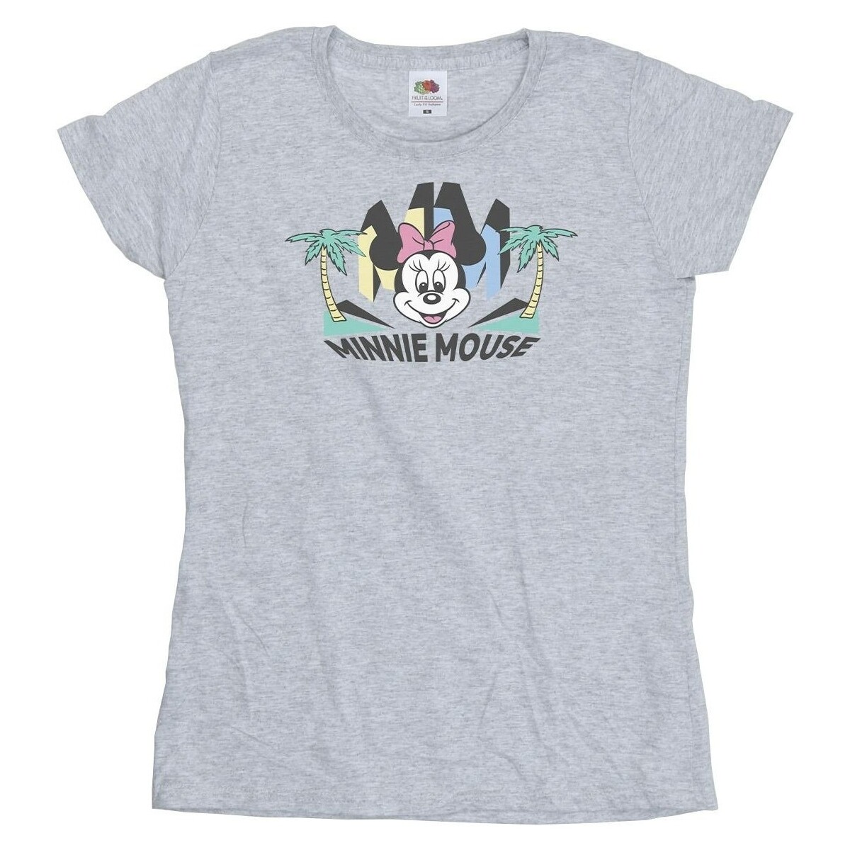 textil Mujer Camisetas manga larga Disney Minnie MM Palm Gris
