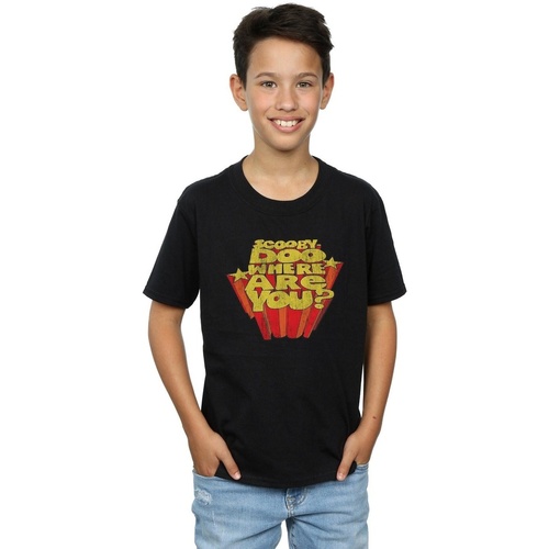 textil Niño Tops y Camisetas Scooby Doo BI33335 Negro