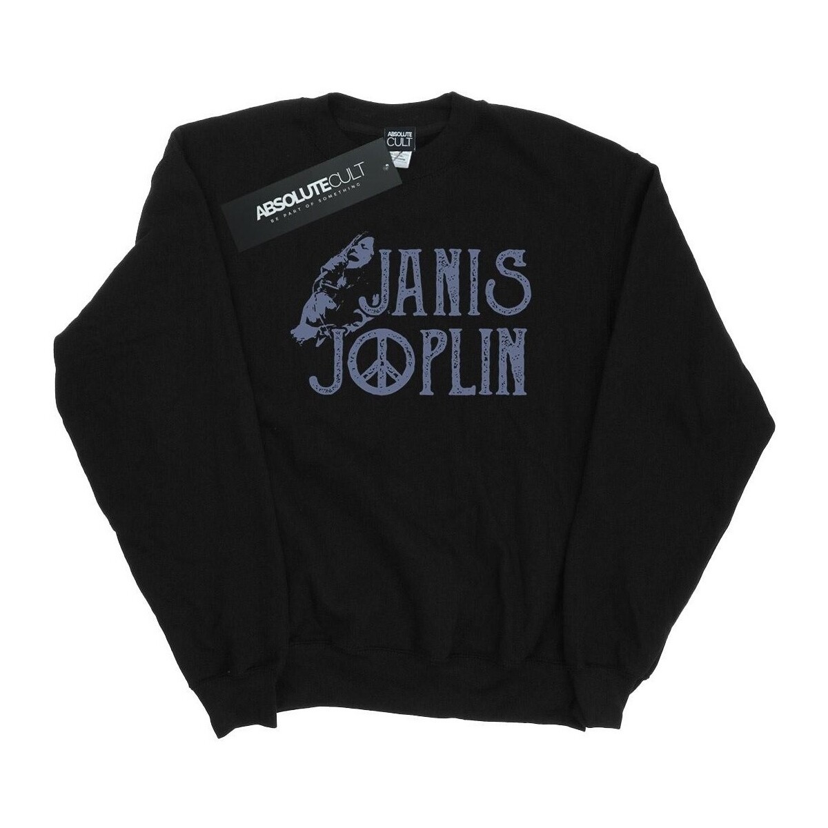 textil Mujer Sudaderas Janis Joplin Type Logo Negro