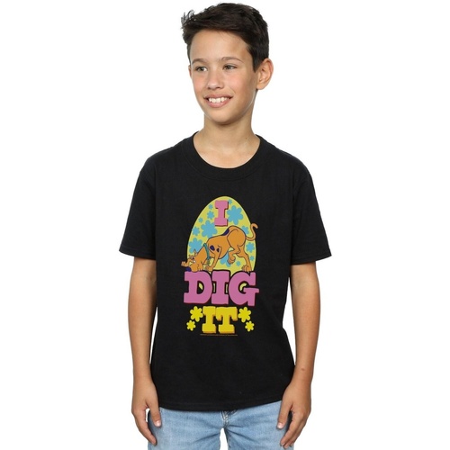 textil Niño Camisetas manga corta Scooby Doo Easter I Dig It Negro