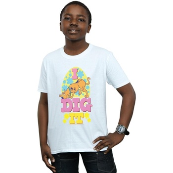 textil Niño Camisetas manga corta Scooby Doo Easter I Dig It Blanco